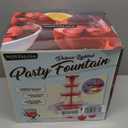 Nostalgia LPF230 3-Tier Lighted Party Fountain, Holds 1.5 Gallons, LED Lighted Base, Includes 8 Reusable Cups