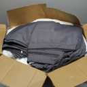 Patio Chair Cushions Set of 4, Water Resistant Backrest Pillow and Seat Cushion Set for Outdoor Furniture, 24 x 24 Inch, Dark Grey