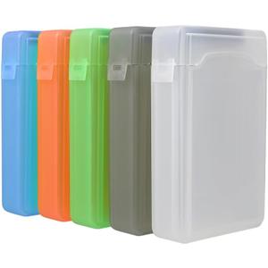 5 Pack Hard Drive Case for 2.5 Inch HDD Portable Hard Drive Carrying Protective Storage Box