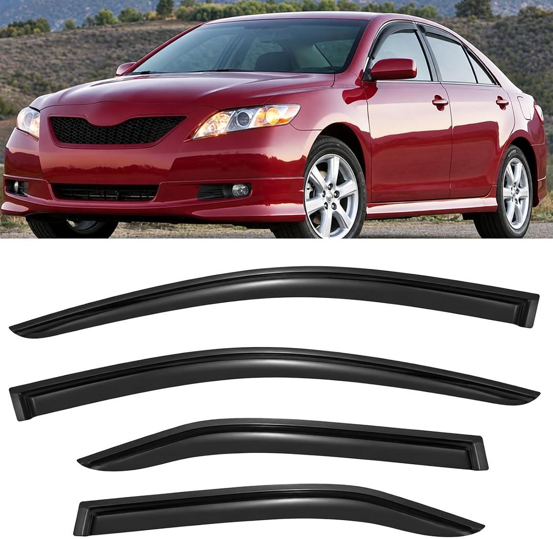 4PC Window Rain Guards fit 07-11 Toyota Camry Window Visors Vent