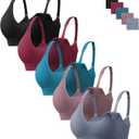 HBselect Nursing Bras for Breastfeeding Women Maternity Bras Seamless Wireless Pregnancy Sleep Bra with Bra Extenders (XL)