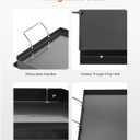 VEVOR Carbon Steel Griddle, Flat Top Plate, Griddle for BBQ Charcoal/Gas Gril with 2 Handles, Rectangular Flat Top Grill with Extra Drain Hole for Tailgating and Party