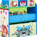 Delta Children - Toy Story Design & Store 6 Bin Toy Storage Organizer - Greenguard Gold Certified, Blue, 24.61"L x 11.81"W x 26.57"H