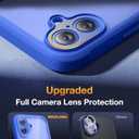 Diaclara Magnetic Designed for iPhone 16 Case, Full Body Rugged Case with Built-in Privacy Touch Sensitive Anti-Scratch Screen Protector, Upgraded [Full Camera Protection] (Ultramarine)