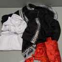 STIOEDYUAN Kids Mexican Costume Folklorico Cinco De Mayo Amigo Day Of The Dead Mariachi Halloween Cosplay Outfit Fiesta (Black)