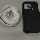 ZVE for iPhone 16 Pro Wallet Case with Card Holder, Zipper Crossbody Case with Wrist Strap for Women for iPhone 16 Pro 6.3" Black