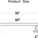 USHOWER Brushed Nickel Bath Towel Bar, 30-Inch Towel Rack for Bathroom Wall Mounted, Thicken SUS304 Stainless Steel Towel Rod (Total Length 32-Inch)