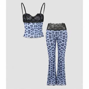 2 PCS Crop Top and Pants For Women's Size S