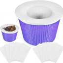 30-Pack of Pool Skimmer Socks, Ultra Fine Mesh Filter Sock Net for Skimmer Baskets, Skimmers Cleans Debris and Leaves for In-Ground and Above Ground Pools