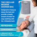 Circa Air Portable Bath Tubs Adults - Inflatable Bathtub with Bedside Shower Bag & Electric Pump, Full Body Washing in Bed, Bed Bath Supplies, Portable Shower Bed, Blow Up Tub, Hair Shampoo Basin