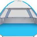 Gorich Beach Tent Sun Shelter for 4 Person with UPF 50 UV Protection, Lightweight & Easy Setup Beach Shade Canopy, Portable Beach Shade Tent Beach Cabana, 4 Person