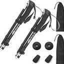 Aluminum Collapsible Ultralight Travel Trekking Hiking Poles Djustable Height Lightweight Walking Sticks with Quick Lock System, Telescopic, Camping for Men and Women
