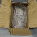 MyGift Set of 2 Ceramic Spoon Rest, Upright Ladle Holder Ceramic Dish with Silver Stainless Steel Rack (Double)