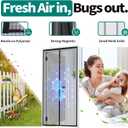 Magnetic Screen Door 30x80 Inch, Heavy Duty Door Screen Mesh with Magnetic Closure, Easy Install Hands-Free Screen for Sliding & Front Door, Pet & Kid Friendly, Keep Bugs Out