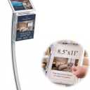 Gisafai Sign Holder Displays Curved Stand for 8.5 x 11 Inch Graphics