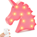 Pink Unicorn Marquee Battery Operated Light - 10" (1 Pc.) - Perfect for Unicorn-Themed Birthday Parties, Kids' Rooms, and More