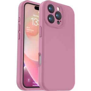 Vooii Compatible with iPhone 16 Pro Case, Liquid Silicone Upgrade [Camera Protection] [Soft Anti-Scratch Microfiber Lining] Shockproof Phone Case for iPhone 16 Pro 6.3 inch - Lavender Purple