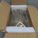 Glass Wedding Card Box with Slot, 12.6 inch Large Clear Card Box Gold Brass Gift Card Storage Box with Lock for Wedding Receptions, Baby Shower, Birthday Party, Bridal Shower