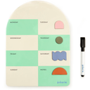 Inkerie Magnetic Dry Erase Weekly Memo Board