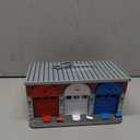 Melissa & Doug Toy Keys and Cars Wooden Rescue Vehicles and Garage (7 pcs) Toddler Pull Back Toys, Toy Garage for Kids Ages 3+