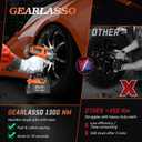 1300N.m(960Ft-lbs) Cordless Impact Wrench 1/2" Brushless High Torque Impact Wrench with 2x 4.0Ah Batteries, 6 Sockets, Charger, Extension Bar for Car, RV, Truck Wheel Lug Nuts