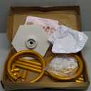 AerWo [Upgraded] Balloon Arch Kit 8.2FT & 6FT, Free Bending Top Half Balloon Arch Stand with Base, Floor Arch Backdrop Stand Frame for Lawn Yard Birthday Wedding Party Christmas Decorations