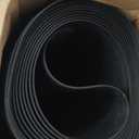 Indoor/Outdoor Rubber Runner Mat, Door Mat For Floor Protection, 27" X 20', Black (9A-110-27C-20)