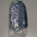 Blooming Jelly Women One Piece Swim Dress Tummy Control Swimsuits Slimming Mesh Sheer Sarong Wraps Bathing Suit (Large, Blue Green)