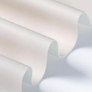 Marine Vinyl Fabric, Upholstery Faux Leather Fabric by The Yard, 0.95 mm Thick PU Leather Sheets for Sofa Chairs Handbags Hair Bows Earrings Crafts (2 Yards 72''X 54'', Off White)