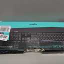 Logitech MK345 Wireless Keyboard and Mouse Combo with Palm Rest, 2.4 GHz USB Receiver, Compatible with PC, Laptop, Black
