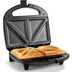 OSTBA Sandwich Maker, 2 Slice Grilled Cheese Maker with Non-stick Triangle Plates, Indicator Lights, Cool Touch Handle, Easy to Clean and Store, 750W
