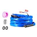 VEVOR 15ft Heated Water Hose for RV, Heated Drinking Water Hose with Corrugated Cover Antifreeze to -45F, Automatic Self-regulating, 5/8" I.D. with 3/4" GHT Adapter, Lead and BPA Free