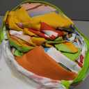 CoComelon Learning is Fun 4 Piece Toddler Bedding Set  Includes Comforter, Sheet Set  Fitted + Top Sheet + Reversible Pillowcase for Boys and Girls Bed, Letters and Music Design, Orange