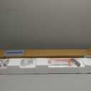 Curtain Track, Ceiling Curtain Track for Room Divider, Ceiling Mount Rail Set with Roller Hooks, White, 9ft - 12ft