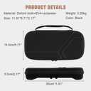XINGFUDAO Lightweight Carrying Case Compatible with Nintendo Switch 2 (2025), Travel Bag for Up to 12 Game Cards, Protective Cover for Switch 2, Black