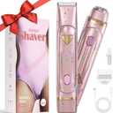 Dermave Bikini Shaver - Electric Bikini Trimmer for Women, 2-in-1 Waterproof Shaver (Pink)