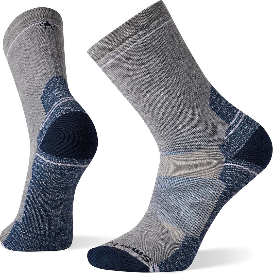 Smartwool Men's Hike Full Cushion Crew Socks (Large, Light Gray)