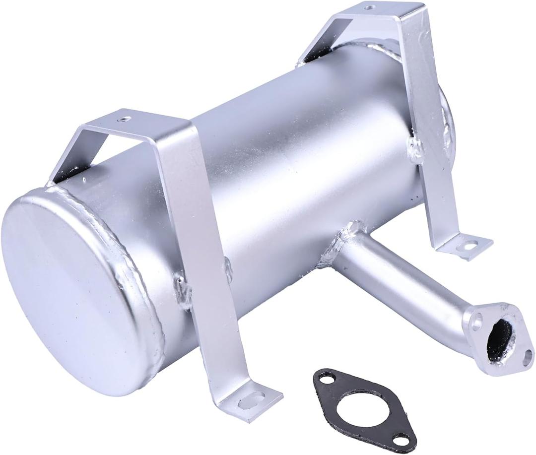 Exhaust Muffler AM122848 AM131220 Compatible with John Deere Lawn Tractor LTR166 LT155 LTR155 LT150 LT133 Kohler 15HP Engine