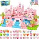 Magnetic Blocks, 100PCS Magnetic Tiles Building Blocks, Magnet Cubes STEM Sensory Game Toys Christmas Birthday Gifts for Kids Girls Age 3+ (Princess Castle)