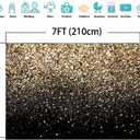 Black and Gold Backdrop Gold Spots Backdrop Vinyl Photography Backdrop Vintage Background for Family Birthday Party Newborn Studio Props 11547(7x5FT)