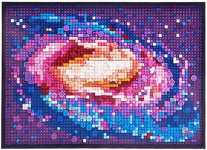 IWUTEFET The Milky Way Galaxy 2200pcs Micro Mini Building Block Kit Wall Art,Colorful Cosmic Models Unique Universe Galaxy DIY Decor for Home Decor, Ideal Gift for Christmas, Halloween, New Year