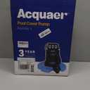 Acquaer 1/4 HP Automatic Swimming Pool Cover Pump, 2250 GPH Submersible Sump Pump with 3/4 Check Valve Adapter & 25ft Power Cord, Water Removal for Pool, Hot Tubs, Rooftops, Water Beds and more