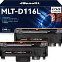 Compatible Toner Cartridge Replacement for Samsung 116L MLTD116L MLT D116L MLT-D116L Black Toner Cartridge Use with Xpress M2625D M2675FN M2676FH M2875FW M2875FD M2885FW M287x Printer(2 Pack)
