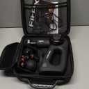 FitRx Handheld Therapeutic Percussion Massage Gun with 5 Speed Settings, 3 Arm Angles, and 4 Swappable Heads for Premium Back & Muscle Relief