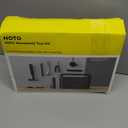 HOTO 40-Piece Tool Kit, Household Essentials Tool Set w/Smart Electric Screwdriver (LED, 3 Torque) + 14 Tools & 26 Accessories | Pro-Grade Compact Organizer for Home, Dorm Repairs, DIY