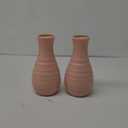 2 Pack Composite Plastics Flower Vase, Unbreakable Ceramic Look Vase for Home Decor Centerpieces, Arranging Bouquets (Pink)