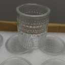 24 Pack Clear Glass Votive Candle Holders, Vintage Candle Holder for Floating Candle, Tealight Candle Holder for Table Centerpieces Home Bridal Shower Birthday Christmas Wedding Party Table Decoration