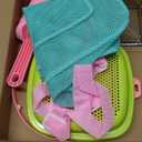 FHOZGECY Beach Toys, Sand Toys with Collapsible Bucket, Sand Sifter, Beach Mesh Shovel, Shark Tooth Sifter and Mesh Bag for Shell Collecting, Sand Dipper Beach Scoop Toys for Kids Boys and Girls