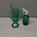 Watering Can,1L Acrylic Long Plant Spout Watering Bottle for Garden,Transparent Watering Sprinkler Pot Spray Tools for Outdoor Indoor House Office Green and Spray Bottl