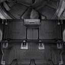 Floor Mats for Hyundai Santa Fe 2024-2026, All Weather Floor Mats Trunk Cargo Liner with Backrest Protectors Accessories, Full Coverage Set (Fit 6/7 Seats)